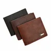 Men Burse Black Coin Wallet Male Busin Id Cards Holder PU couro múltiplo de slot casual de grande capacidade Coin Mey Bags F8TJ#