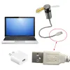 Gadgets USB -Lüfter DC 5V Mini Zeit und Temperaturanzeige kreativer GFT mit LED -Licht neue coole Gadgets -Produkte für Laptop -PC -Notebook