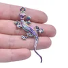 10pcs Lizard Gecko Spider Charm Rainbow Animal Pendant DIY Jewelry Making Supplies Punk Accessories Handmade Necklace Materials