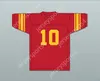 Custom Any Nom Number Mens Youthfran Tarkenton 10 Clarke Central High School Gladiators Red Football Jersey 1 Top cousé S-6XL