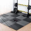 Carpets 12pcs 30x30cm EVA Leaf Grain Grain Floor Mats Sports Protection Gym Mat Yoga Fitness Fitness Tapis d'épissage sans glissement épaississant l'exercice de la famille