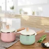 Cam Pişirme Süt Anında Erişte Pot Çorbası Stok Yulaf Saksı Tencereler Ahşap Tavuk Açık Alev Isıtma Mutfak Tencere Kil Pot