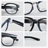 サングラスフレーム豪華な眼鏡レトログラスフレーム男性と女性の四角いビッグフェイス濃厚な文学的なニッチデザイナー151