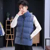 Men's Vests 2024 Hooded Solid Color Vest Winter Jackets Sleeveless Jacket Warmth Coat Work Wear