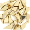 50 pezzi di corna a forma di picchi di plastica e borchie oro/argento rivetti per abbigliamento per cappelli Accessori punk rock vestiti per abiti fai -da -te