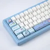 Accessori 131Keys a 5 lati coloranti sottentito PBT keycap set Stupt 61/64/68/78/84/87/96/98/104/108 PBT Cute Shark per MX Switch Mechanical Tastiera