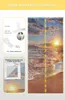 Sunset Beach Sea New Bedroom Porta Cortina Magnetic Mosquito Tela Porta da cozinha Voile Fabric Fabric Net