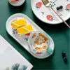 귀여운 딸기 부엌 세라믹 플레이트 식탁 세트 음식 요리 쌀 스테이크 샐러드 국수 그릇 수프 부엌 요리 도구 1pc