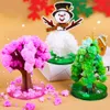 Novel Tree Practical Paper Tree DIY Crystal Growing Kit Novely Toys Paper Tree Attraktivt för trädgård