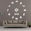 Doberman Pomeranian Rottweiler Poodle Pitbull Siberian Husky Jack Russel Popuar Dog Breeds DIY Giant Wall Clock Decor