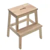 NIEUWE 2 LAYER STAP Kruk Solid Wood Shoes Bank voor woonkamer Home Stap Ladder Home Kitchen