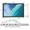 Monitores Monitor portátil de 7 polegadas LCD Display HDMI HDR IPS Painel Mini Screen móvel para laptop Xbox PS4 PS5 PC Computador Raspberry Pi 4 3