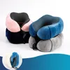 U Shaped Memory Foam Neck Pillows Magnetic Fabric Soft Slow Rebound Space Airplane Travel Pillow Neck Cervical Healthcare Pillow