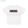 Mens T-shirts Fashion Friends T Shirt Män kvinnor Hip Hop Orange Kort ärm Designer Tees Size S-XL