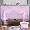 Upper and Lower Bunk Mosquito Net, Luxury Lace, Dustproof Top, Mosquito Net,Single People, Solid Color,Dormitory Mosquito Net