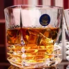 ホームバー用のスクエアクリスタルウイスキーグラスカップビール水とパーティーホテルのウェディンググラスギフトドリンクウェア