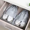 5pcs / set Travel Dustroproping Shoes sac Visual Drawstring Shoe Sac Sac Organizateurs de rangement Sac de rangement Accessoires Home Organisation