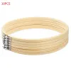 10/20 PCS 8 pouces de broderie Cerceaux Set Bambou Bamboo Wooden brodery Hoop Rings