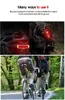 Bicycle Light Mountain Bike 5Led High Bright Warning Light USB oplaadbare fietsavondrijapparatuur