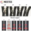 20pcs Meeeee D Ring 3#5#8#10#Sliders con cerniera per zipper metallica zip zips kit di riparazione di abiti per la testa accessori per cucire fai -da -te accessori