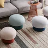 Living Room Sofa Stool Bedroom Makeup Chair Mobile Round Seat Home Furniture Porch Shoe Changing Stool Nordic Chair For Leisure