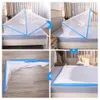 Mosquito Net Travel Portable pieghevole Piegatura Mosquito Porta utilizzabile Popp-up Mosquito Net Installazione Piegabile Studente Piegabile Bunk