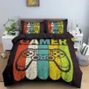 Gamepad dekbedovertrek set met kussensloop Twin Queen King volledige grootte voor kinderen jongensmeisjes tiener polyester beddengoed set dekbed cover