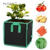 Muciakie 1pc Square Grow Grow Tessuto spesso per esterno a piantagione interna a pomodoro Fabbro in feltro di patate in feltro