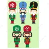 5-in 1 New Metal Cutting Dies The Nutcracker Christmas Soldiers Stencils for Scrapbooking Album Birthday Cards Embossing Die Cut