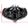 T-Disom New Brand Design de marca masculina Skull Gothic Punk Wing Biker