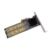 Карты 20 Гбит/с/40 Гбит/с PCIe X4 к двум порту M.2 Mkey Expansion Card для NVME 2230 2242 2260 2280 22110 SSD -карта Adapter M2 RAID Card