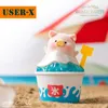 user-x canned pig Lulu Beach Party Series Blind Box Toys Blind Anime Animal Figures Doll Cute Girl Birthday Gift Story