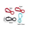 25-100Pcs Plastic Snap Hook Buckle Mini Flag Pole Clip Snaps Hook Portable Attachments Straps Buckles for Luggage Backpack Bags