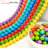 100pcs 15mm Silicone Beds Baby Dentines Bads Baby Teether Food Grade de Cadeia DIY Acessórios para Cadeia DIY Acessórios para Cadeia