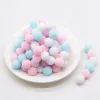 Pink Blue Mix Color Pompones 8/10/15/20/25/30mm Pompoms DIY Doll Craft Sparkly Pompom Balls Wedding Christmas Decoration