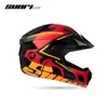 MTB Child Abnehmbares Vollgesichts-Radfahren Helm mit wiederaufladbaren leichten Kindern Sport Safety Mountain Road Capacete de Ciclismo54-57