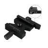 Stands Double Lock Mounting Plate Clamp Quick Release Plate Clamp Adjustable Knob Adapter for Arca Swiss Tripod Ball Head QJ06