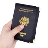 Frankrike Pass Cover Pu Leather Credit Card Slots Porte-Passeport Housse Men Women French Pass Pass Organizer for Travel