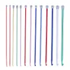 2.5/3/4/5/6/7/8/9/10/11MM Tunisian Afghan Crochet Hooks Multicolor Aluminum Knitting Needles Hook Multicolour Crochet Hook