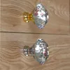 Diameter 40/50/ 60mm Glass Crystal Kök Skåp Skåp Dörrhandtag Silverguld Diamond Head Drawer TV Cabinet Knobs Pulls