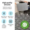 Table Mats 30x20in Silicone Extra Large Dish Drying Mat Counter Top Draining Sink For Drainable Airdryable Nonslip Durable