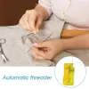 1 pk automatische naald schroefdraadapparaat gele handige eenvoudige naaien gereedschap Home Diy Apparel Sewing naalden schroefdraadgereedschap verkoop