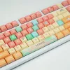 Accessoires Mechanisch toetsenbord Donuts PBT KeyCap XDA 127 Keys Teclado Custom Gaming Donut Makaron Dye Sublimation Diy MX Switch Key Caps