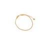 Real Gold Electroplated Plain Flower ANELLO NUOVO braccialetto in stile versatile cinese, Bracciale per la sensazione di fascia alta e di fascia alta