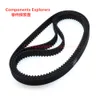 6mm GT2 Closed Loop Timing Belt Gummi 110 112 122 158 200 232 280 300 400 610 752 852 1220 1524 mm Synchron 3D -Druckerteile