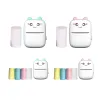 Printers Portable Thermal Printer Mini Pocket Photo Label Printing 203dpi Wireless Printers for Children Kids Holiday Gift