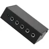 Verstärker EU -Stecker, HA400 Ultracompact 4 Kanäle Mini O Stereo -Kopfhörerverstärker mit Stromadapter schwarz