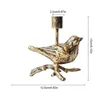 Kerzenhalter Nordic Style Bird Candlestick Gusseisen Tischständer dekorativ für Heimbuchhilfe Hochzeitsdekoration