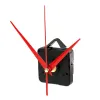 Silent large wall Quartz Clock Movement Mechanism Black & Red Hands Repair Tool Parts Kit DIY Set With Hook Drop Shipping