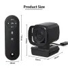 Webcams Trust Ai webcam 1080p 30fps web caméra AI Suivi Auto Living Stream Camera Build in microphone Remote Control for YouTube